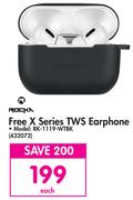 Rocka Free X Series TWS Earphone RK-1119-WTBK