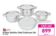 Tissolli 8 Piece Stainless Steel Cookware Set-Per Set