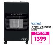 Cadac 3 Panel Gas Heater 943-BLACK