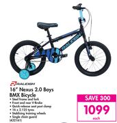 Raleigh 16" Nexus 2.0 Boys BMX Bicycle-Each