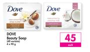 Dove Beauty Soap (All Variants)-4 x 90g Each