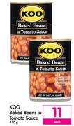 Koo Baked Beans In Tomato Sauce-410g Each