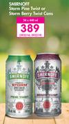 Smirnoff Storm Pine Twist Or Storm Berry Twist Cans-24 x 440ml