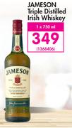 Jameson Triple Distilled Irish Whiskey-750ml