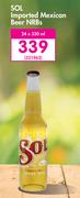 Sol Imported Mexican Beer NRBs-24 x 330ml