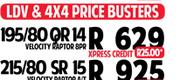 LDV & 4x4 Price Busters 195/80 QR 14 Velocity Raptor 8PR Tyre