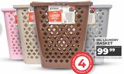 65Ltr Laundry Basket-Each