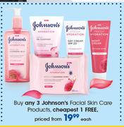 Johnson's Facial Skin Care Products-Each