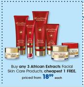 African Extracts Facial Skin Care Products-Each