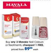 Mavala Nail Colours Or Treatments-Each