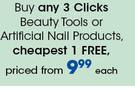 Clicks Beauty Tools Or Artificial Nail Products-Each