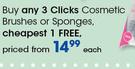 Clicks Cosmetics Brushes Or Sponges