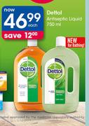 Dettol Antiseptic Liquid-750ml Each