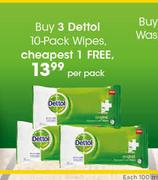 Dettol Wipes-10 Per Pack