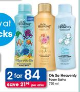 Oh So Heavenly Foam Baths-2X750ml