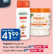 Ingram's Tissue Oil Body Lotion-200ml Each