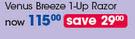 Gillette Venus Breeze 1-Up Razor-Per Pack