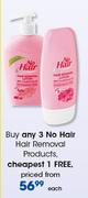 No Hair Hair Removal Products-Each