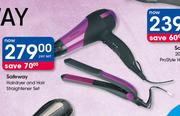 Safeway Hairdryer And Hair Straightener Set-Per Set