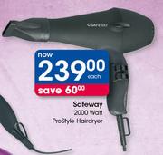 Safeway 2000 Watt Prostyle Hairdryer-Each