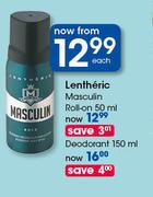 Lentheric Masculin Roll On-50ml Each