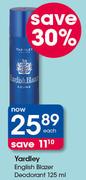 Yardley English Blazer Deodorant-125ml Each