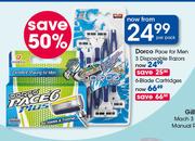 Dorco Pace For Men 6-Blade Cartridges-Per Pack