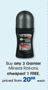 Garnier Mineral Roll Ons-Each