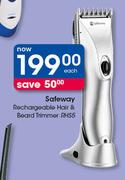 Safeway Rechargeable Hair & Beard Trimmer RHS5-Each