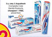 Aquafresh Complete Care Dental Products-Each