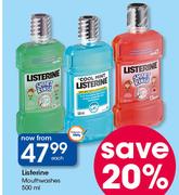 Listerine Mouthwashes-500ml Each
