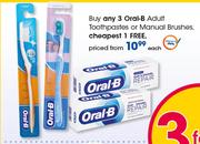 Oral-B Adult Toothpastes Or Manual Brushes-Each