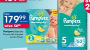 Pampers Baby Dry Disposable Nappies Jumbo Pack-Per Pack
