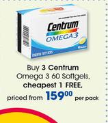 Centrum Omega 3 Softgels-60 Per Pack