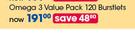 Brain Omega 3 Value Pack 120 Burstlets-Per Pack