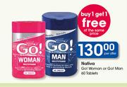 Nativa Go Woman Or Go Man 60 Tablets-Per Offer