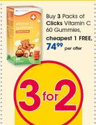 Clicks Vitamin C 60 Gummies-Per Offer