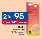 Clicks Immune Fizzy 10 Effervescent Tablets-For 2