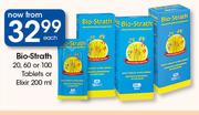 Bio-Strath 20, 60 Or 100 Tablets Or Elixir-200ml Each