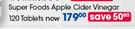 GNC Super Foods Apple Cider Vinegar 120 Tablets-Each