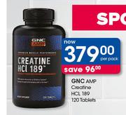 GNC AMP Creatine HCL 189 120 Tablets-Per Pack