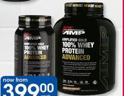 GNC Pro Performance AMP Amplified Gold 100% Whey Protein Advanced Various Flavours-2lb Each