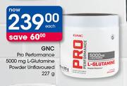 GNC Pro Performance 5000 mg L-Glutamine Powder Unflavoured-227g Each
