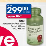 GNC Herbal Plus  Grape Seed Extract 300 mg 100 Capsules-Per Pack