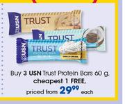 USN Trust Protein Bars-60g Each