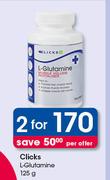 Clicks L-Glutamine-2 x 125g