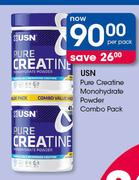 USN Pure Creatine Monohydrate Powder Combo Pack-Per Pack