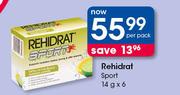 Rehidrat Sport-6 x 14g Per Pack