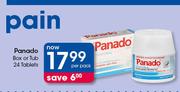 Panado Box Or Tub 24 Tablets-Per Pack