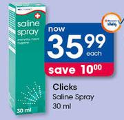 Clicks Saline Spray-30ml Each
